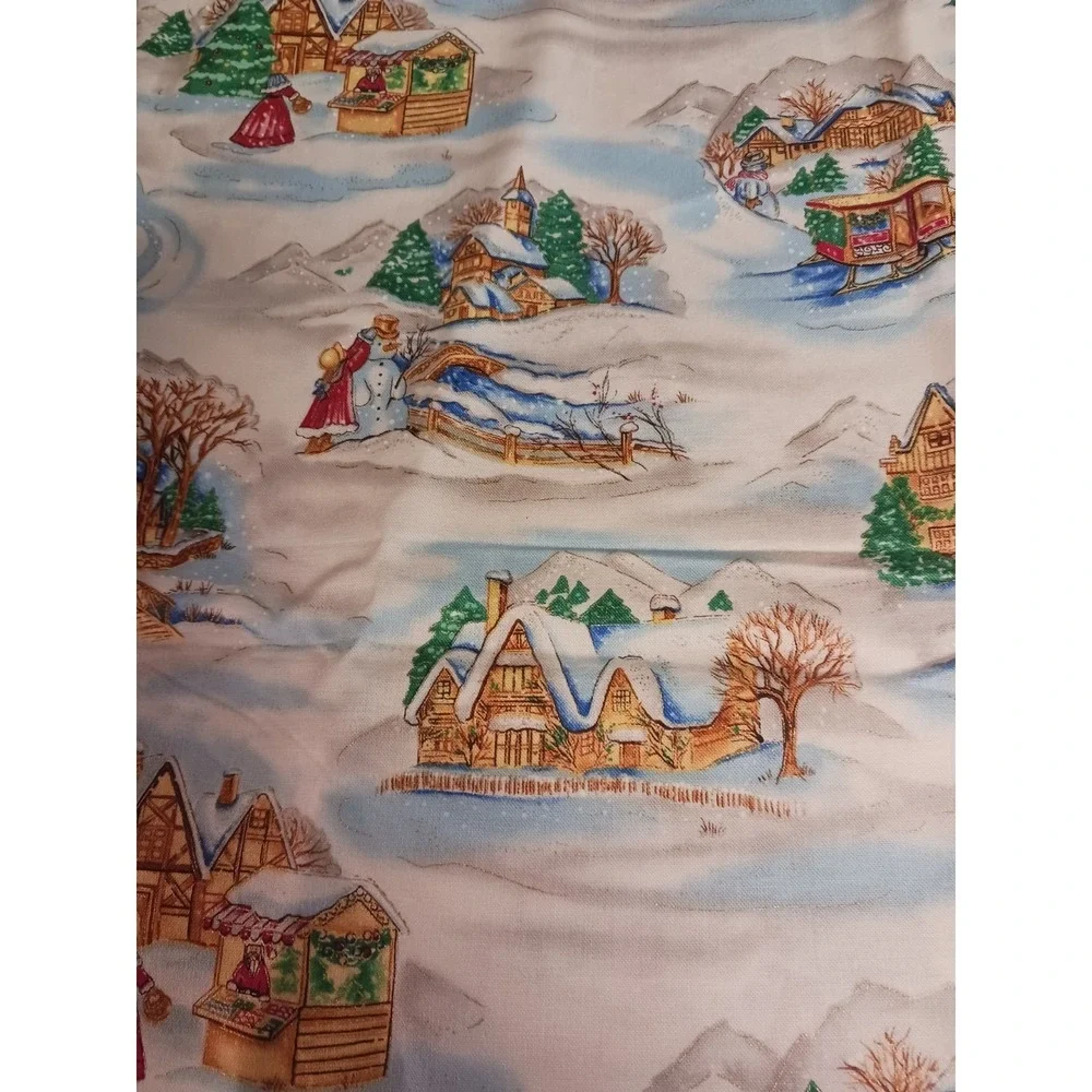 Lehman And Weber Collections Christmas Fabric 36 1/2 X 44 Inches